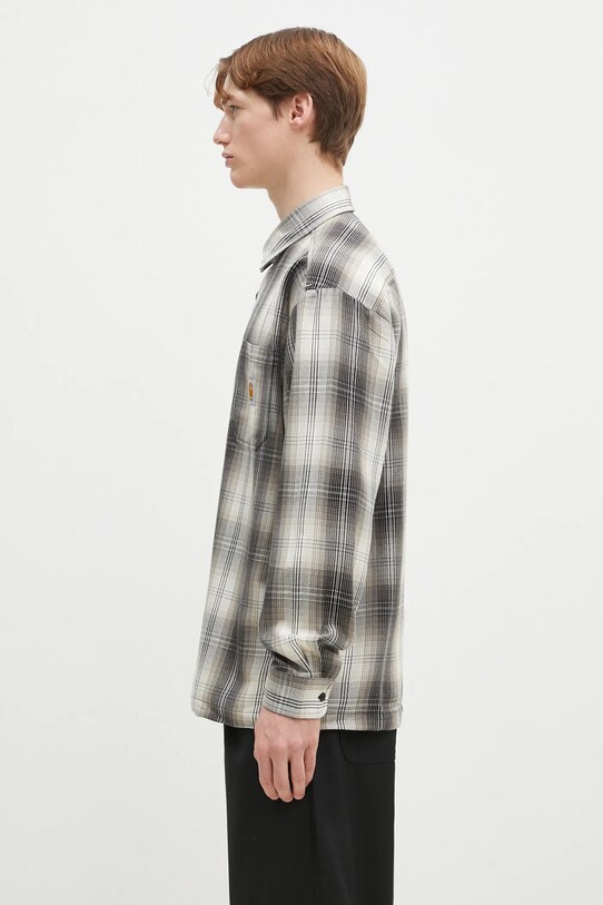 Carhartt WIP shirt Longsleeve Blanton Shirt I034379.2MEXX beige SS25