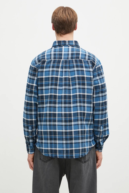 Îmbrăcăminte Carhartt WIP cămașă din bumbac Longsleeve Fendrick Shirt I034382.2MHXX albastru