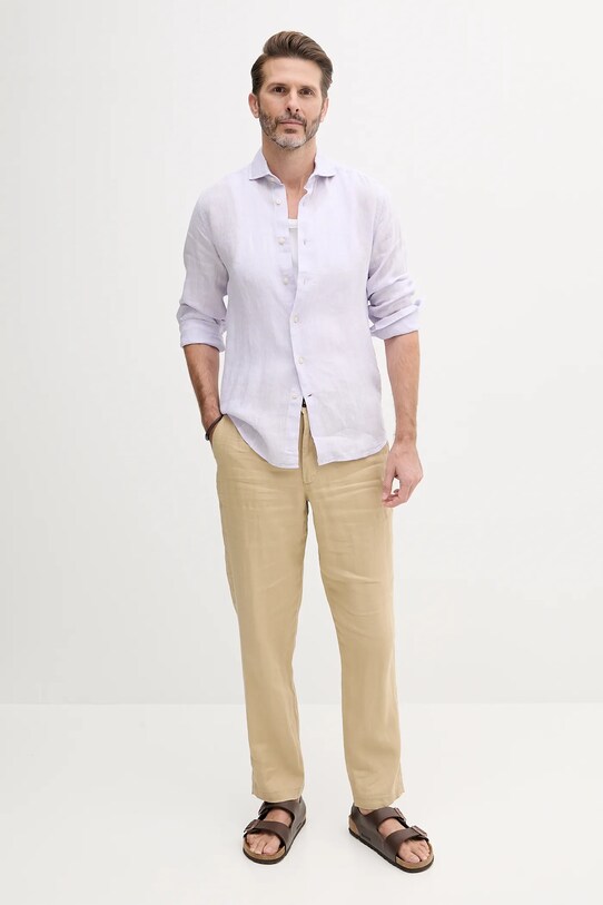 United Colors of Benetton len ing 5BKUUQ04Q lila SS25