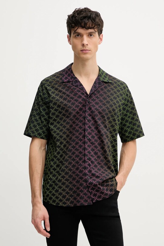 Karl Lagerfeld camasa scurt negru 552689.605445