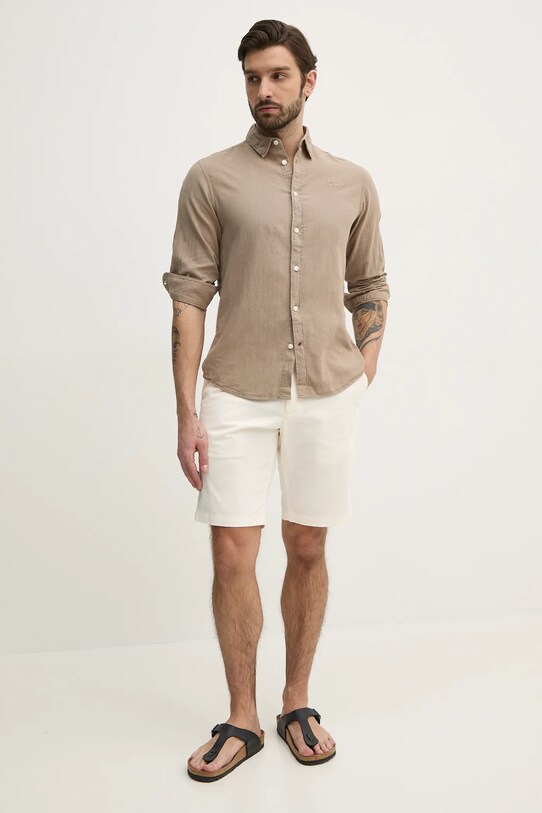 Pepe Jeans camasa de in ARNAU PM308844 bej SS25