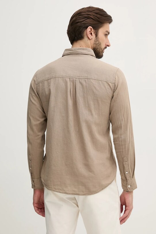 Îmbrăcăminte Pepe Jeans camasa de in ARNAU PM308844 bej