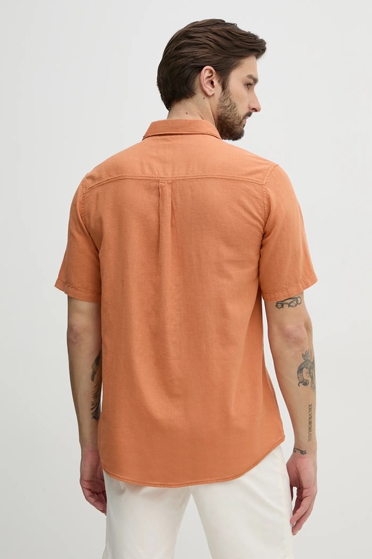 Одяг Сорочка з льону Pepe Jeans AMARO PM308847 помаранчевий