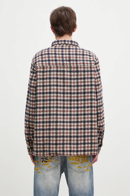 Одяг Сорочка з домішкою вовни Billionaire Boys Club Check Shirt B24429 бежевий