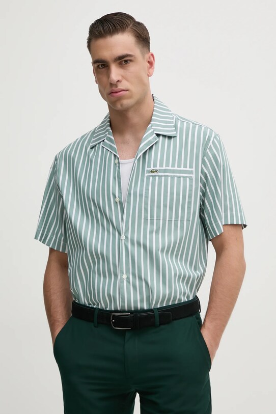 Πουκάμισο Lacoste casual πράσινο CH9083