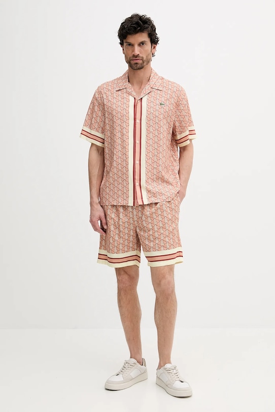 Lacoste koszula CH9094 pomarańczowy SS25