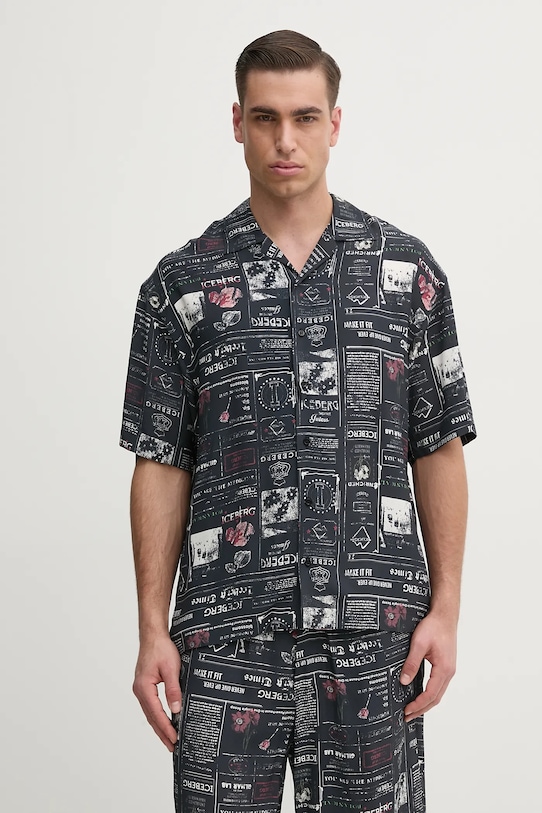 Iceberg koszula casual granatowy G090.5037