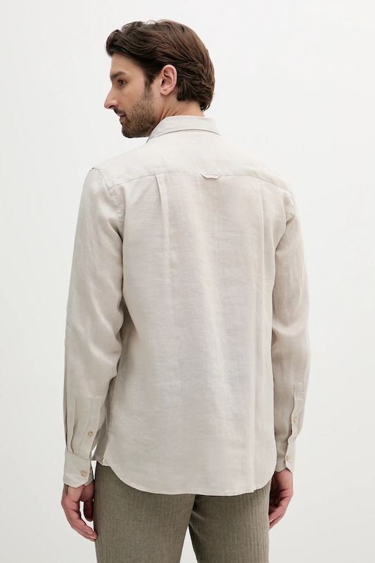 Îmbrăcăminte Liu Jo cămașă de in QA5097.T4359 bej