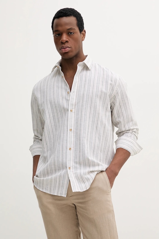 Liu Jo lenvászon ing len szállal fehér QA5102.T4373