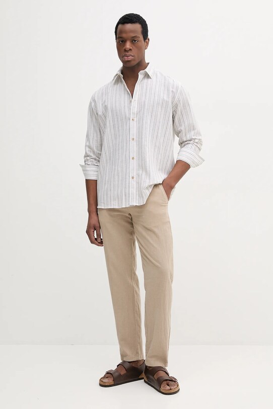 Liu Jo lenvászon ing QA5102.T4373 fehér SS25