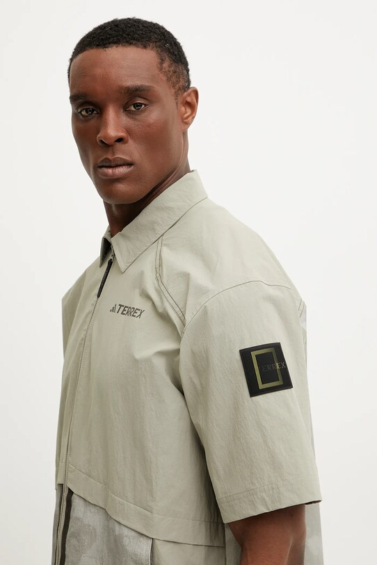 Πουκάμισο adidas TERREX x National Geographic πράσινο JD5946