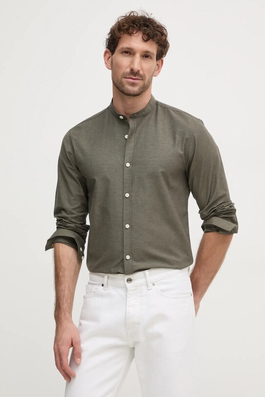 Рубашка Lindbergh casual зелёный 30.203174A.ARMY.MIX