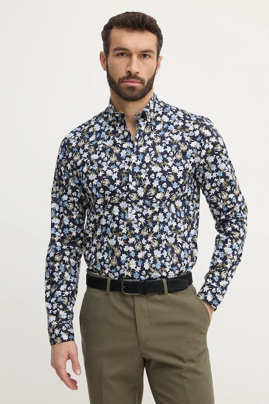 Lindbergh camasa cu modele bleumarin 30.203538.BLUE