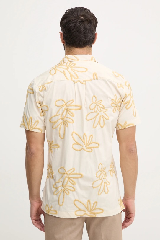 Lindbergh koszula bawełniana beżowy 30.203705.WHITE