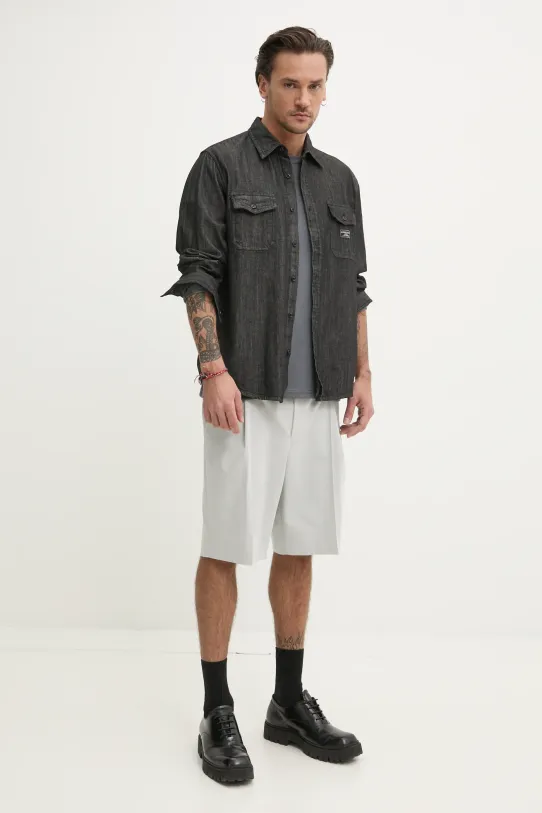 Traper košulja Guess Jeans M5RH56.D5M91 crna SS25