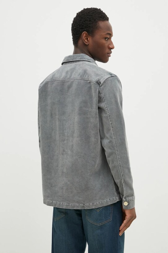 Одежда Рубашка из велюра AllSaints HARRIER M171SB серый