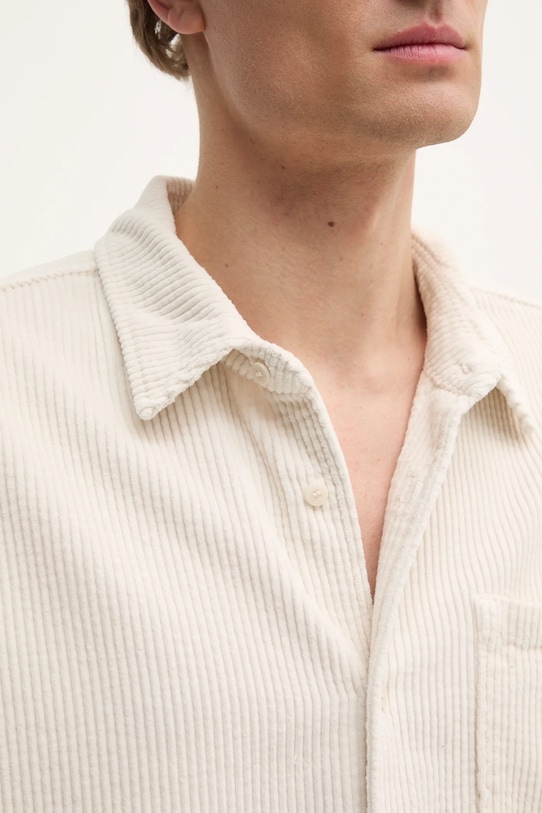 American Vintage camicia in velluto a coste MPADO06BE25 beige