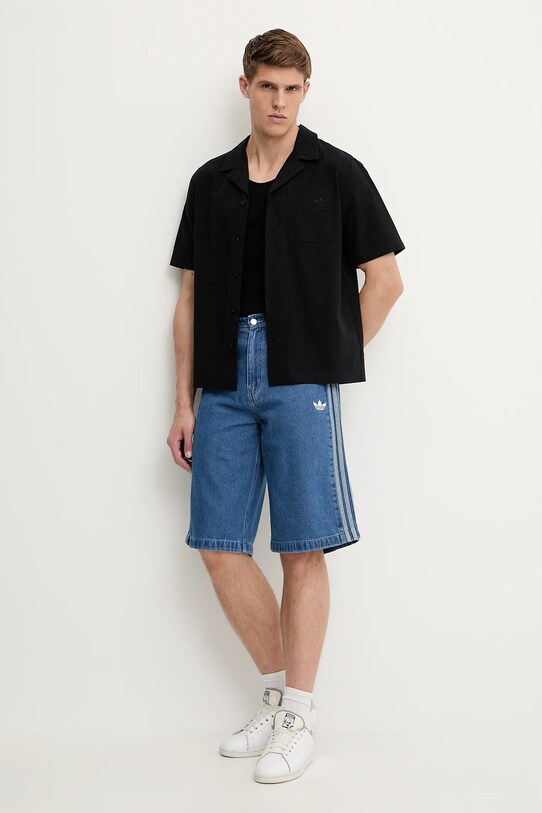 adidas Originals cămașă din bumbac Essential JD2455 negru SS25