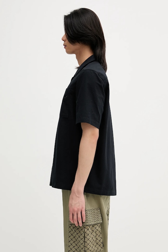 Pamučna košulja adidas Originals Essential JD2455 crna SS25