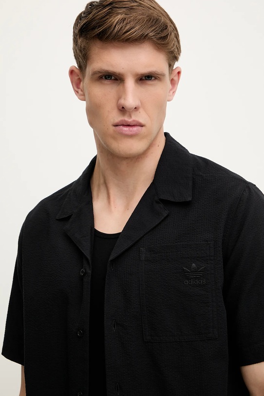 adidas Originals cămașă din bumbac Essential negru JD2455