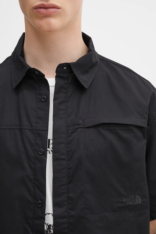 Памучна риза The North Face Heritage черен NF0A8B76JK31