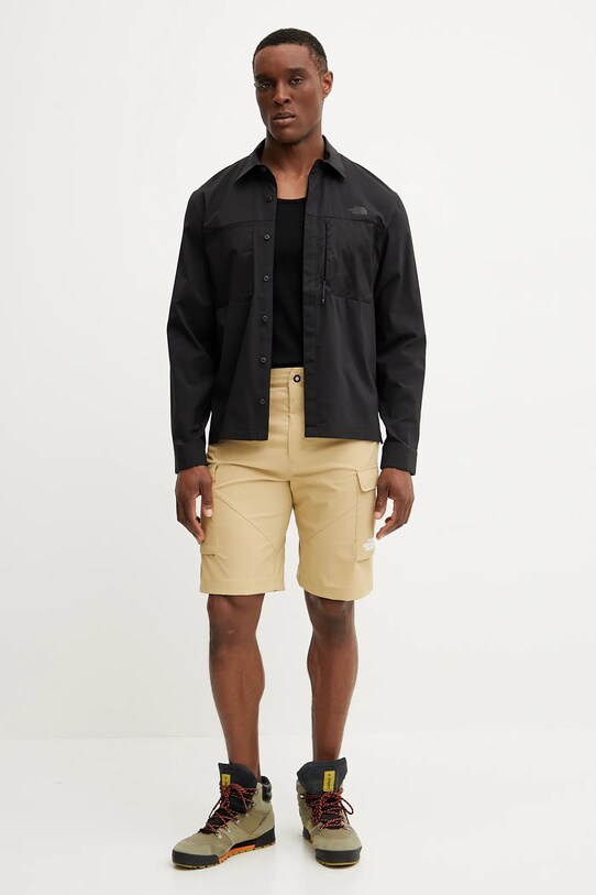 The North Face cămașă Lightrange NF0A8B53JK31 negru SS25
