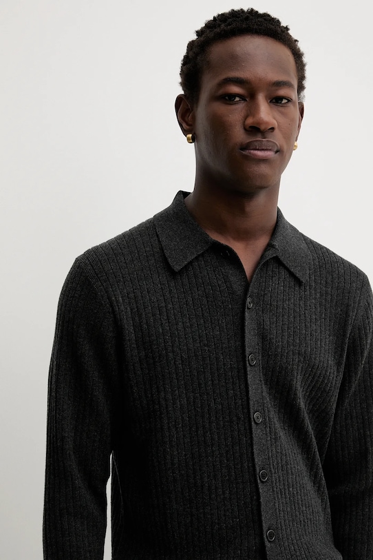 Вовняний кардиган Filippa K сірий 31320.FK