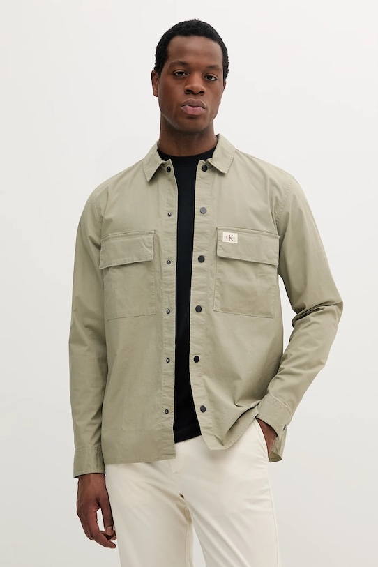 Сорочка Calvin Klein Jeans casual зелений J30J327584