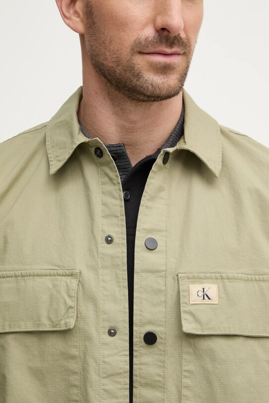 Košile Calvin Klein Jeans J30J327584 zelená