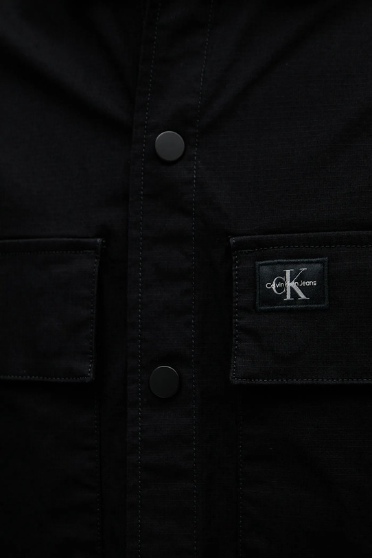 Πουκάμισο Calvin Klein Jeans J30J327584 μαύρο