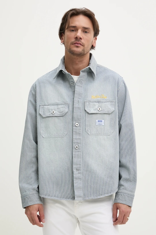 Hugo Blue kurtka jeansowa bez kaptura niebieski 50539045