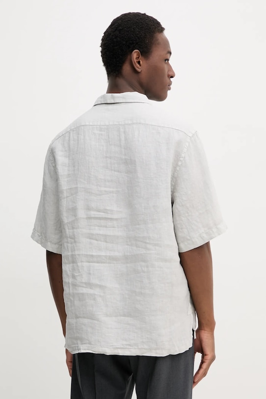 Одежда Льняное поло BARENA VENEZIA Camicia Mola CAU5072.3007 серый