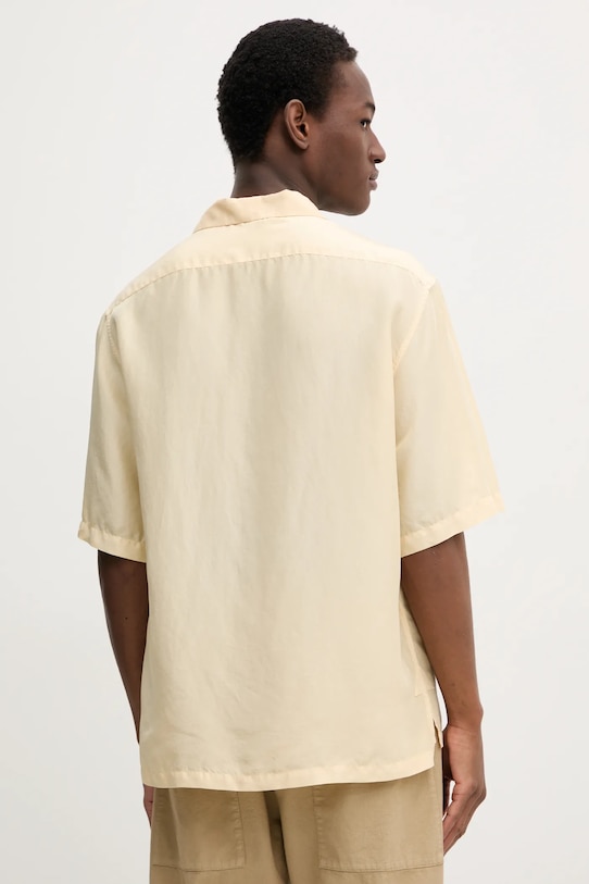 Odzież BARENA VENEZIA polo jedwabne Camicia Mola CAU5072.4134 żółty