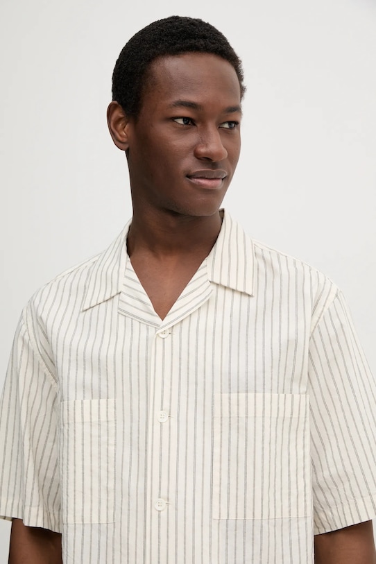 BARENA VENEZIA koszula bawełniana Camicia Mola CAU5073.2764 beżowy