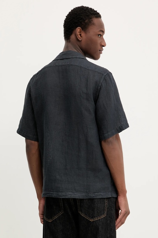 Одежда Льняная рубашка BARENA VENEZIA Camicia Mola CAU5073.3144 тёмно-синий