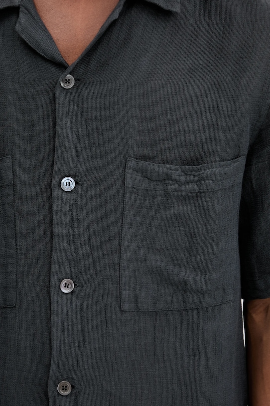 Льняная рубашка BARENA VENEZIA Camicia Mola CAU5073.3144 тёмно-синий