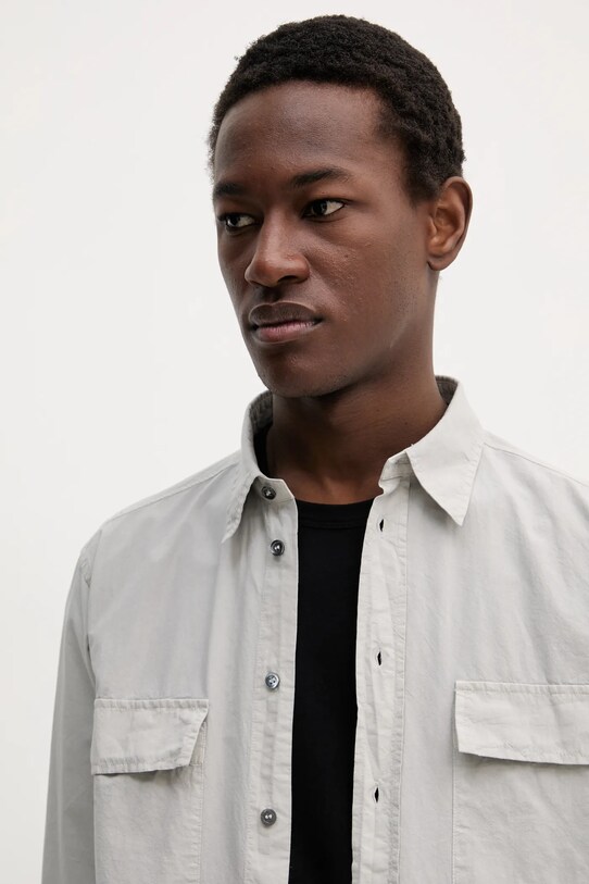 BARENA VENEZIA camasa din bumbac Camicia Mola gri CAU5075.2586