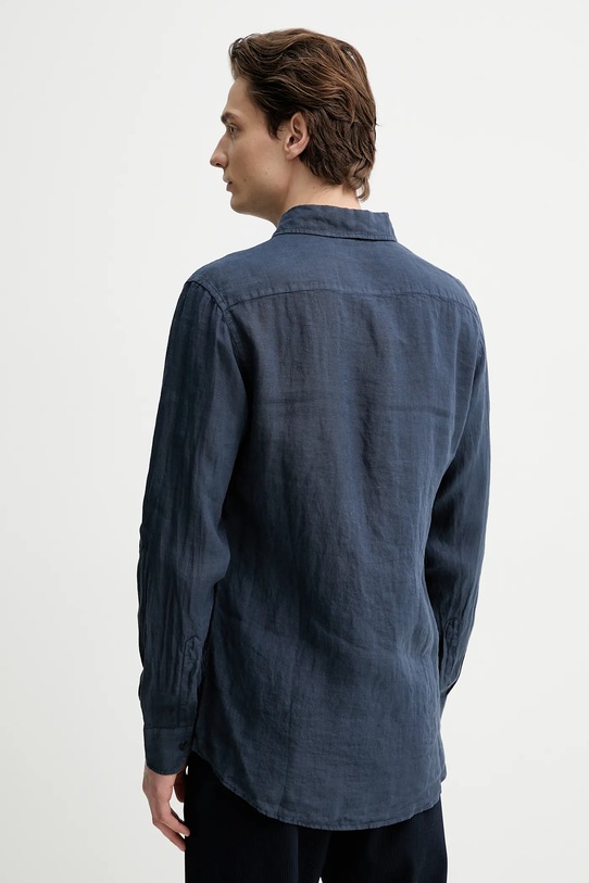 Одяг Сорочка з льону BARENA VENEZIA Camicia Mola CAU5077.3007 темно-синій