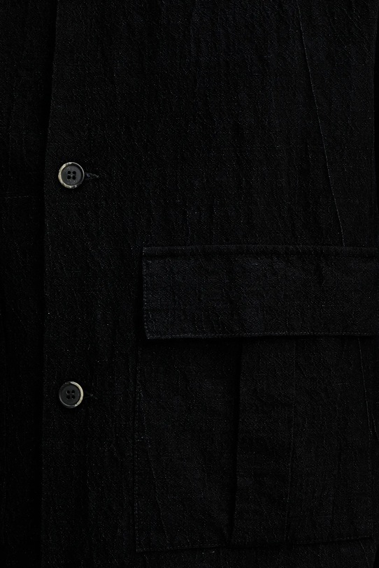 Srajca s primesjo lanu BARENA VENEZIA Camicia Mola OSU5069.2768 mornarsko modra