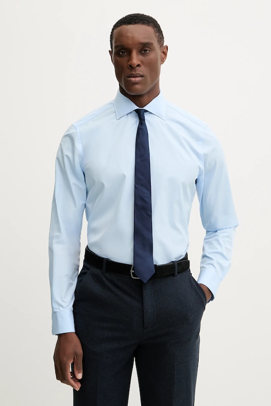 Paul Smith koszula bawełniana bawełna niebieski M1R.790Y.M00050