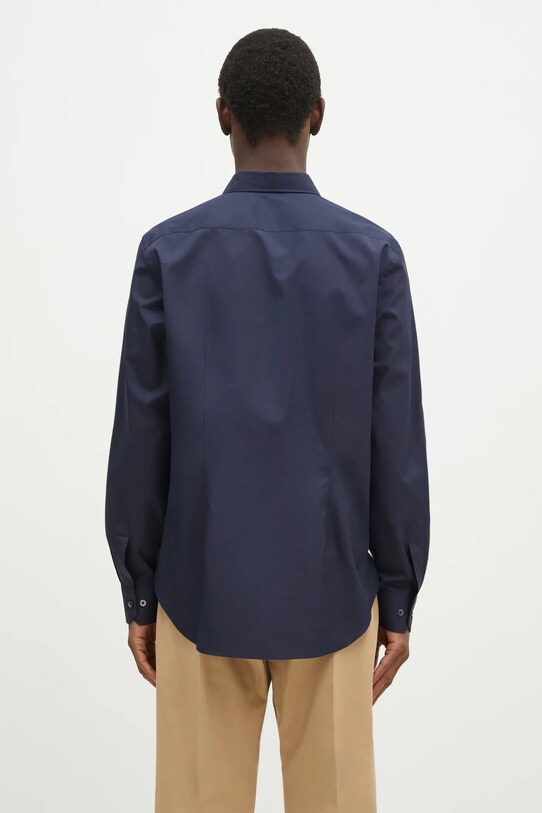 Одежда Хлопковая рубашка Paul Smith M1R.790Y.M00050 тёмно-синий