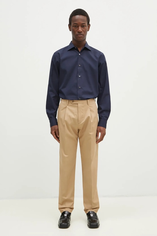 Хлопковая рубашка Paul Smith M1R.790Y.M00050 тёмно-синий