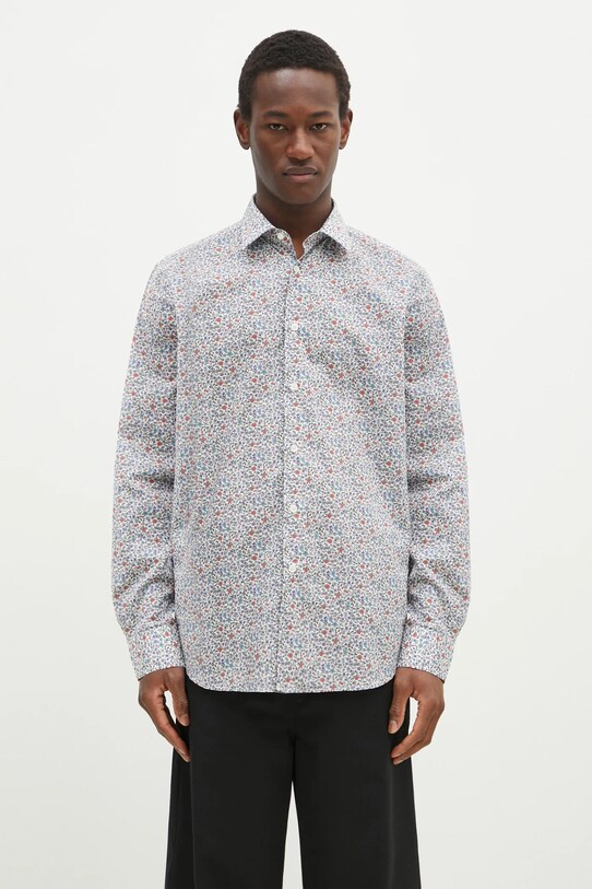Paul Smith koszula bawełniana wzorzyste niebieski M1R.800P.P02562
