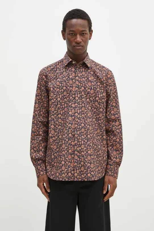 Paul Smith koszula bawełniana wzorzyste granatowy M1R.800P.P02609