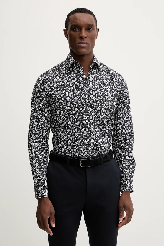 Βαμβακερό πουκάμισο Paul Smith μακρύ μαύρο M1R.800P.P02609