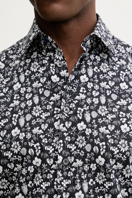 Βαμβακερό πουκάμισο Paul Smith M1R.800P.P02609 μαύρο