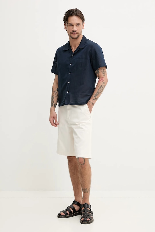 ZADIG&VOLTAIRE cămașă de in WMSH01328.404 bleumarin SS25