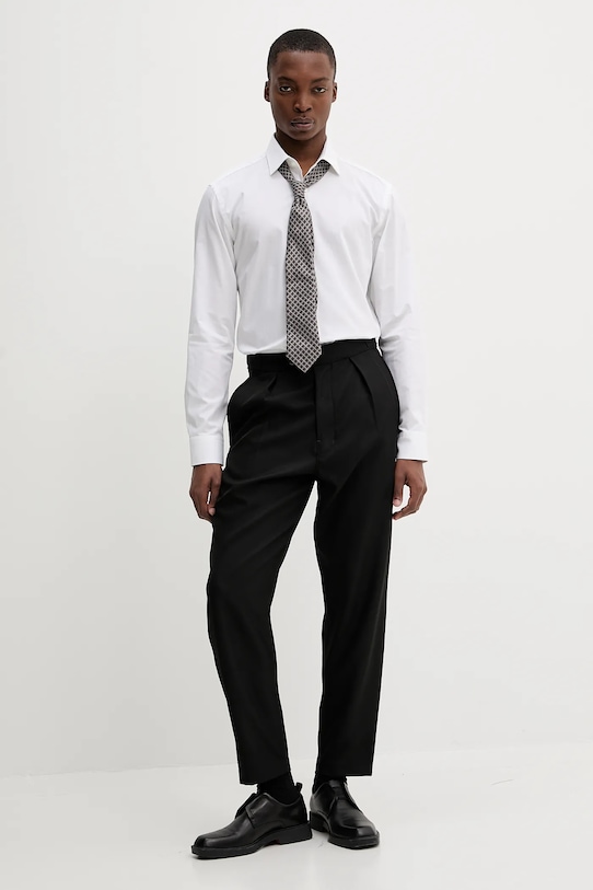 HUGO cămașă din bumbac 50539707 alb SS25