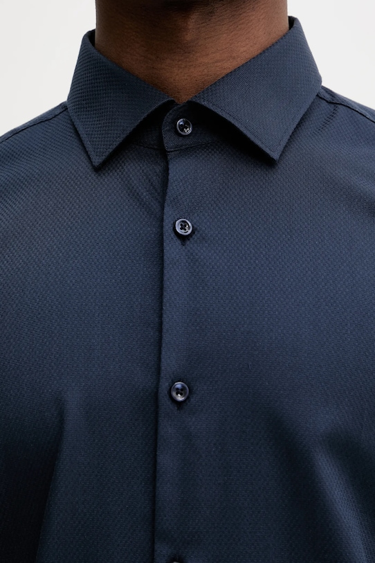 Βαμβακερό πουκάμισο HUGO 50539707 σκούρο μπλε
