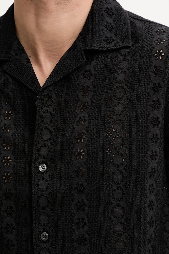 Bavlněná košile HUGO 50539344 černá